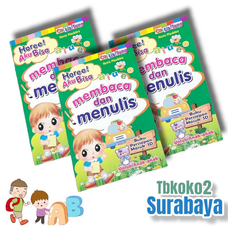 BUKU TK PAUD HORE AKU BISA MEMBACA DAN MENULIS GLOBAL MANDIRI