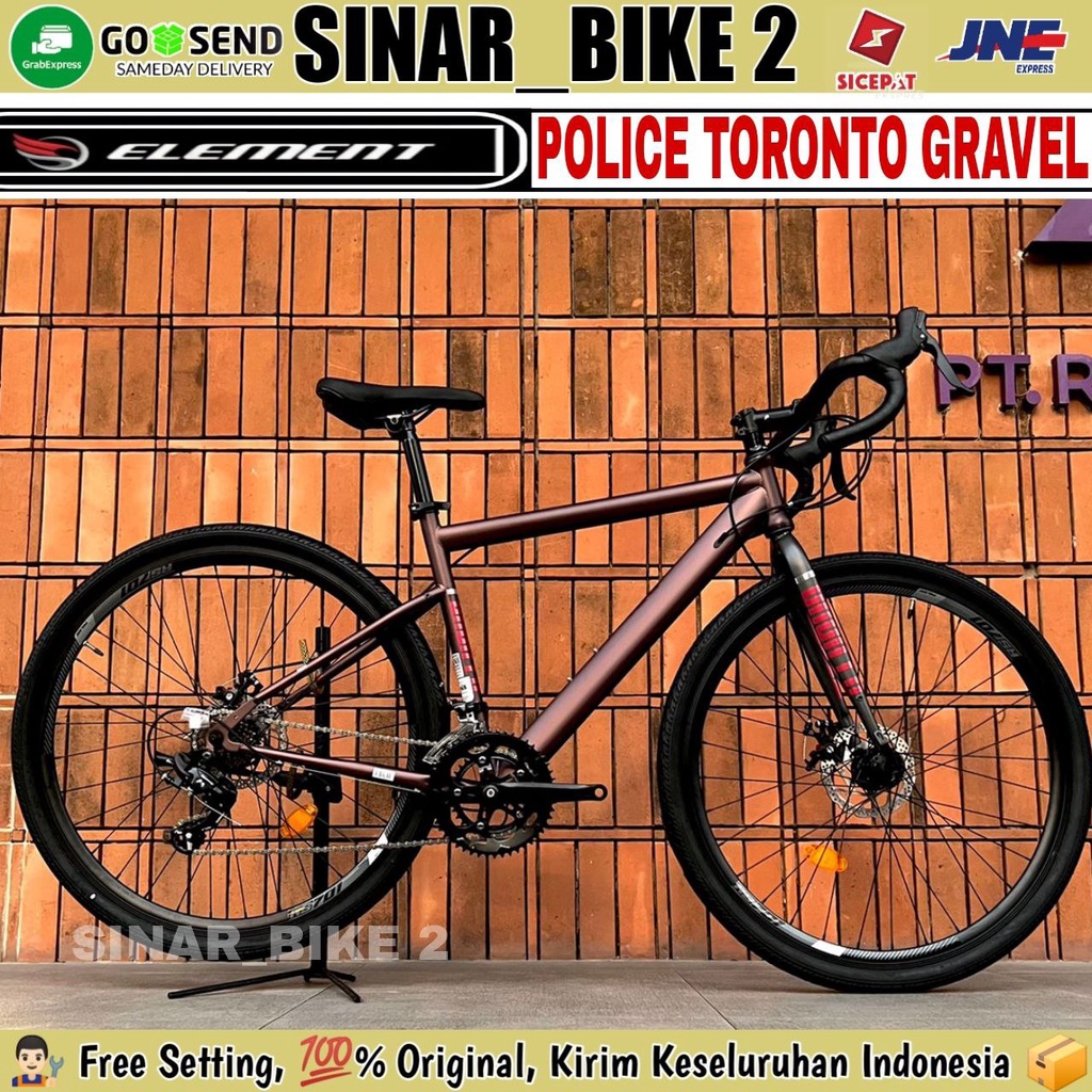 Sepeda Gravel ELEMENT POLICE TORONTO Alloy