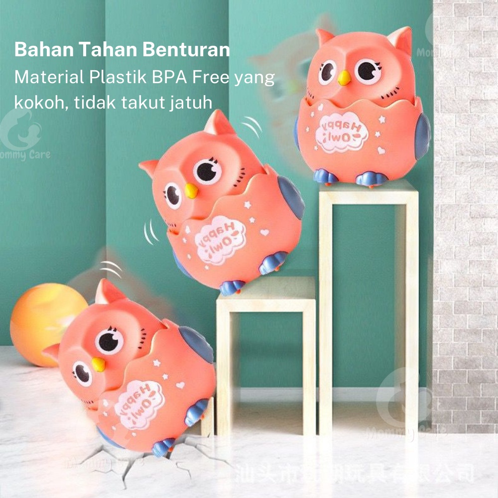 MOMMYCARE MAINAN EDUKASI ANAK ROBOT BURUNG HANTU / BEBEK / DINOSAUR DITEKAN BISA JALAN TANPA BATERAI