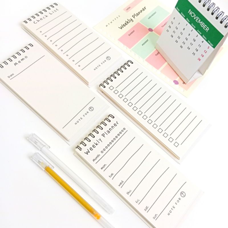 

[ RING SPIRAL ] Buku Notebook / Memo / Agenda / To Do List tugas Kantor / Sekolah.