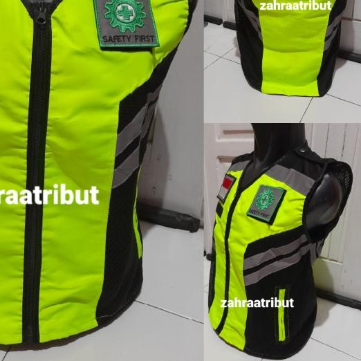 Rompi Safety Hijau Stabilo - Hijau, S