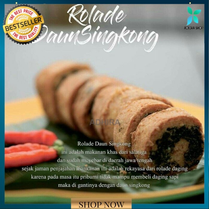 

Rolade Daun Singkong Merk Argotelo Khas Salatiga Frozen Food