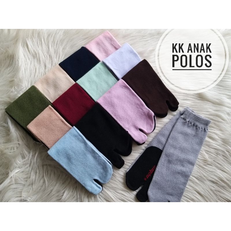 Kaos kaki anak polos kaos kaki anak jempol polos kaos kaki anak tapak hitam jempol