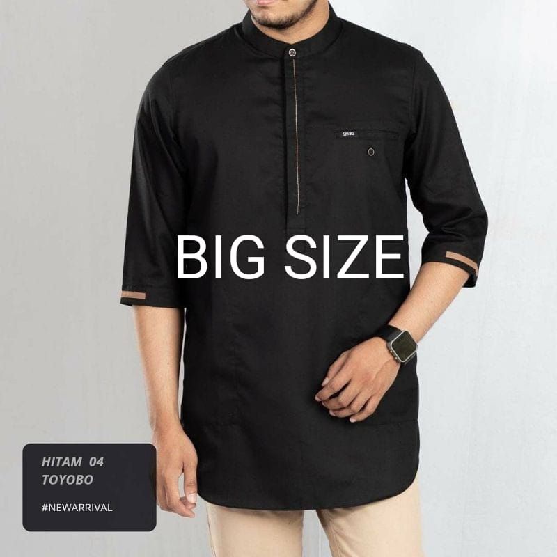 koko kurta tangan 3/4 ukuran jumbo