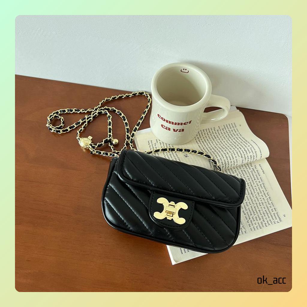 BARU Tas Selempang Kulit Wanita Luxury Mini Bag FT46 18 x 11 x 5.5 cm