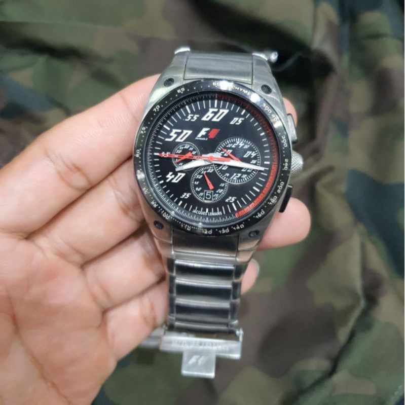 Jacques Lemans Men's Chronograph Watch/Jam Tangan Second/Bekas