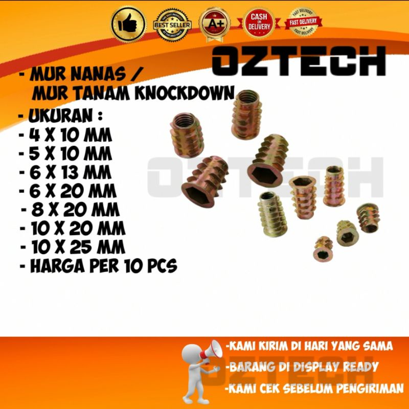 Mur nanas / mur tanam / mur furniture knockdown 10pcs