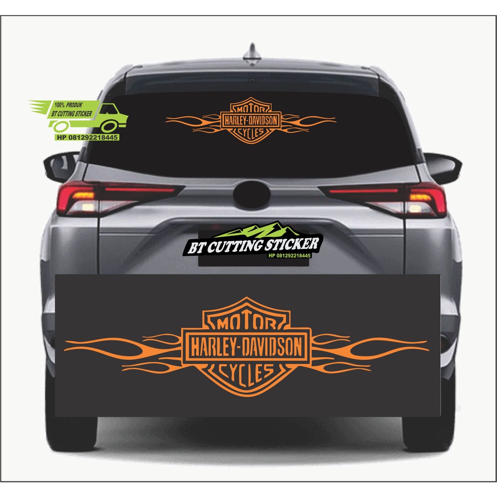 sticker Harley Davidson sticker kaca mobil stiker kaca belakang mobil harley davidson sticker mobil