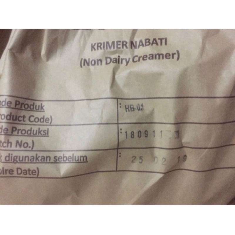 

Non Dairy Creamer / Krimer Premium NDC HB 01 25kg - HARGA ZAK