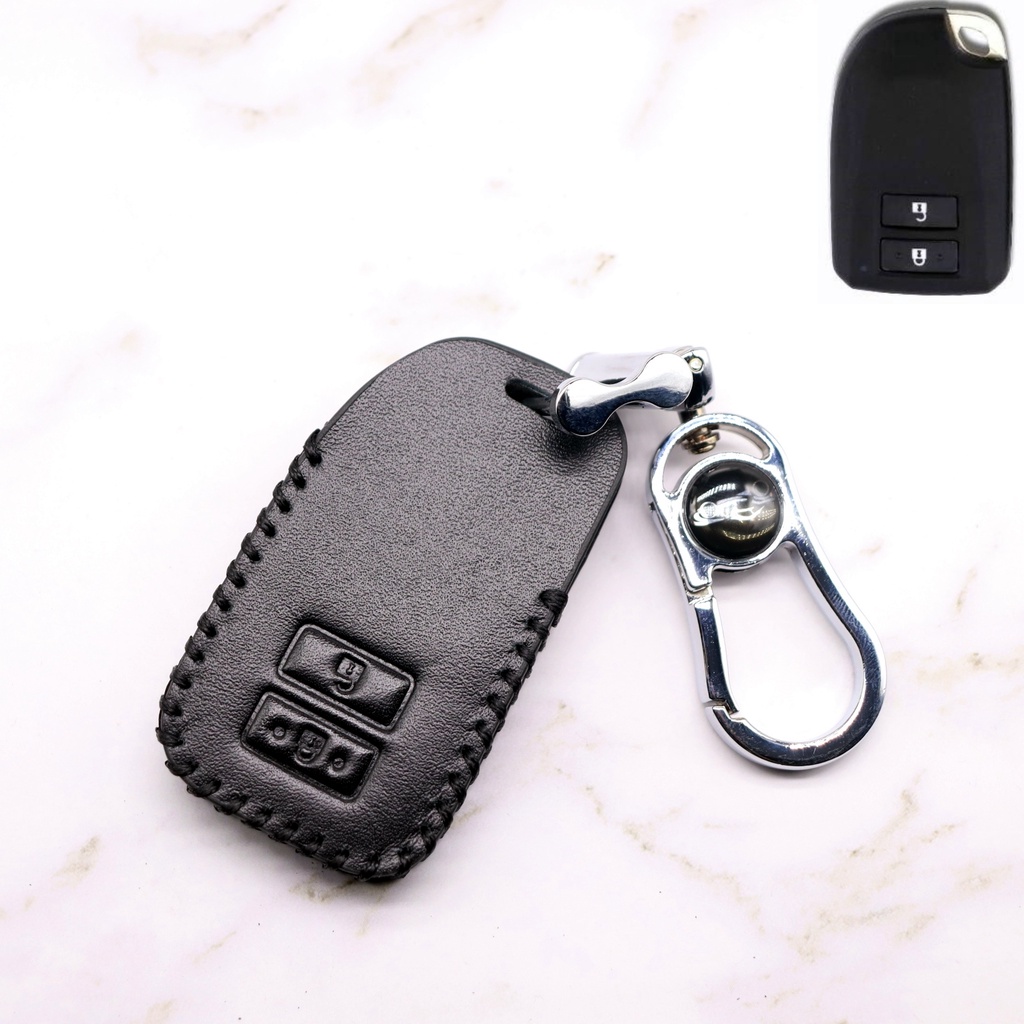 1pc Tas case remote Kunci Mobil Bahan Kulit Untuk Toyota Vios / New Yaris