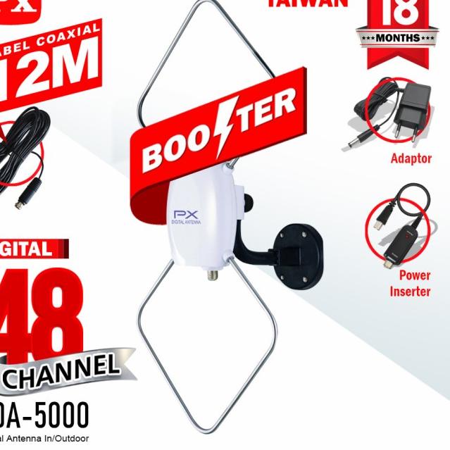PX HDA5000 - INDOOR OUTDOOR ANTENA TV DIGITAL INDOOR OUTDOOR HDA 5000