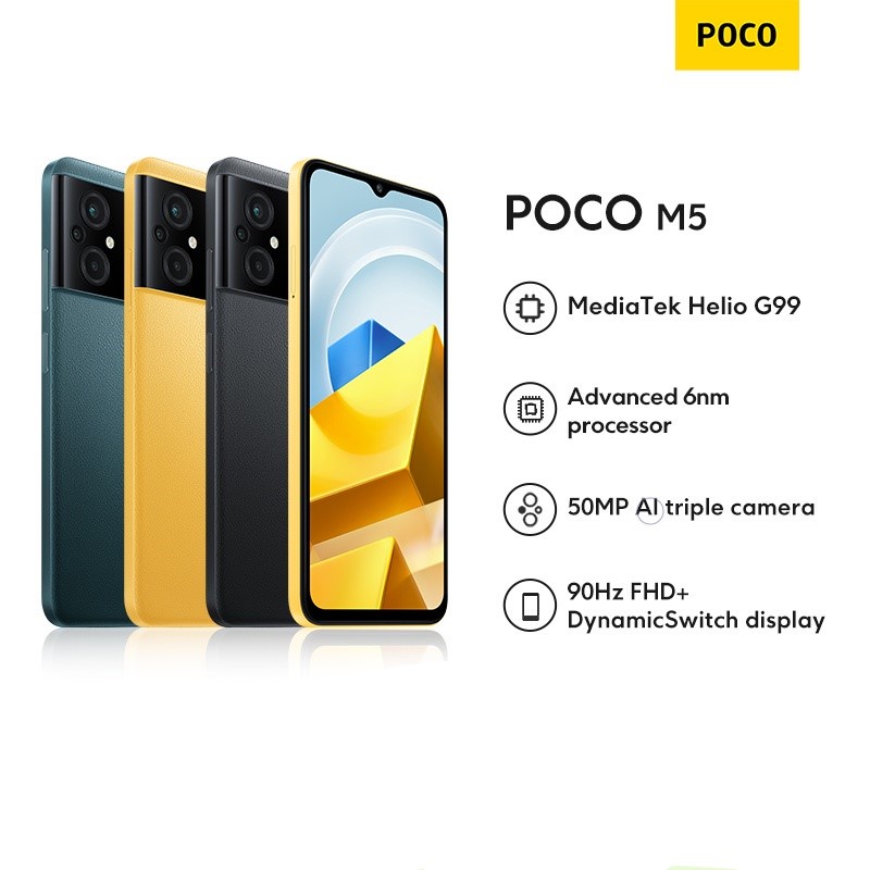 Xiaomi Smartphone Pocophone M5 4/64GB | 4/128GB 6,58 Inch Garansi Resmi