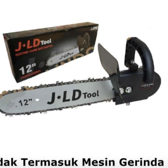 Electric Mini Chain Saw Adapter Gerinda Gergaji Kayu 12" JLD Chainsaw - MERK JLD