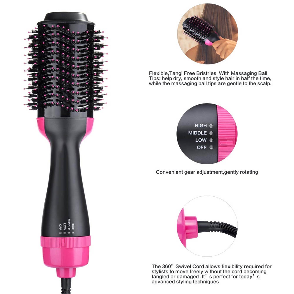 Sisir Rambut Penata Rambut, Pengembang Rambut, Pelurus dan  Pengering - One Step Hair Dryer Styler Hot Air BLOW Brush Sisir Stylist