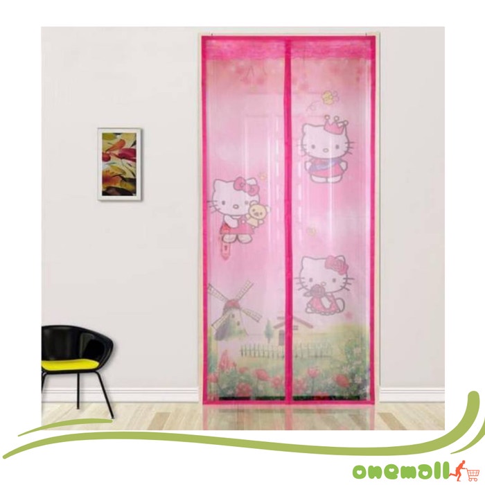 Gorden Tirai Magnet Pintu Kamar Tirai Magnet Anti Nyamuk Import Bai Chuan