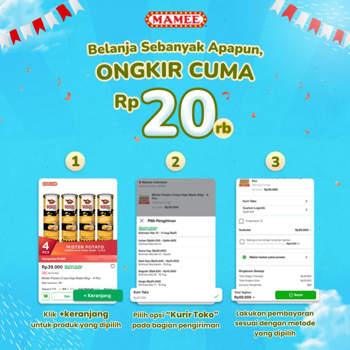 

T0P MISTER POTATO CRISPS MATAH X KEJU MADU 85 GR NICE