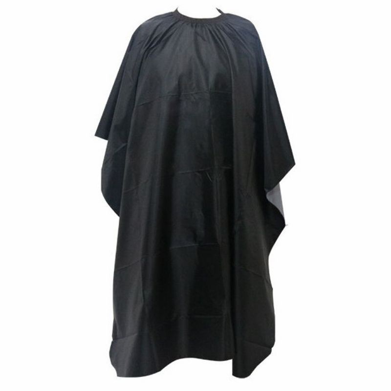 Jubah Barbershop Kain Kip Cukur Rambut Kep Sabon - Hitam