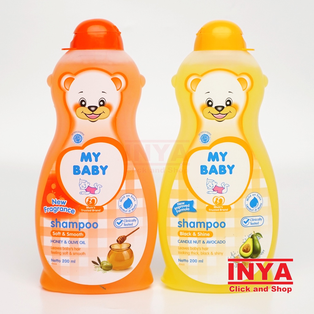 MY BABY SHAMPOO SOFT &amp; SMOOTH HONEY &amp; OLIVE OIL 200ml - Shampo Bayi