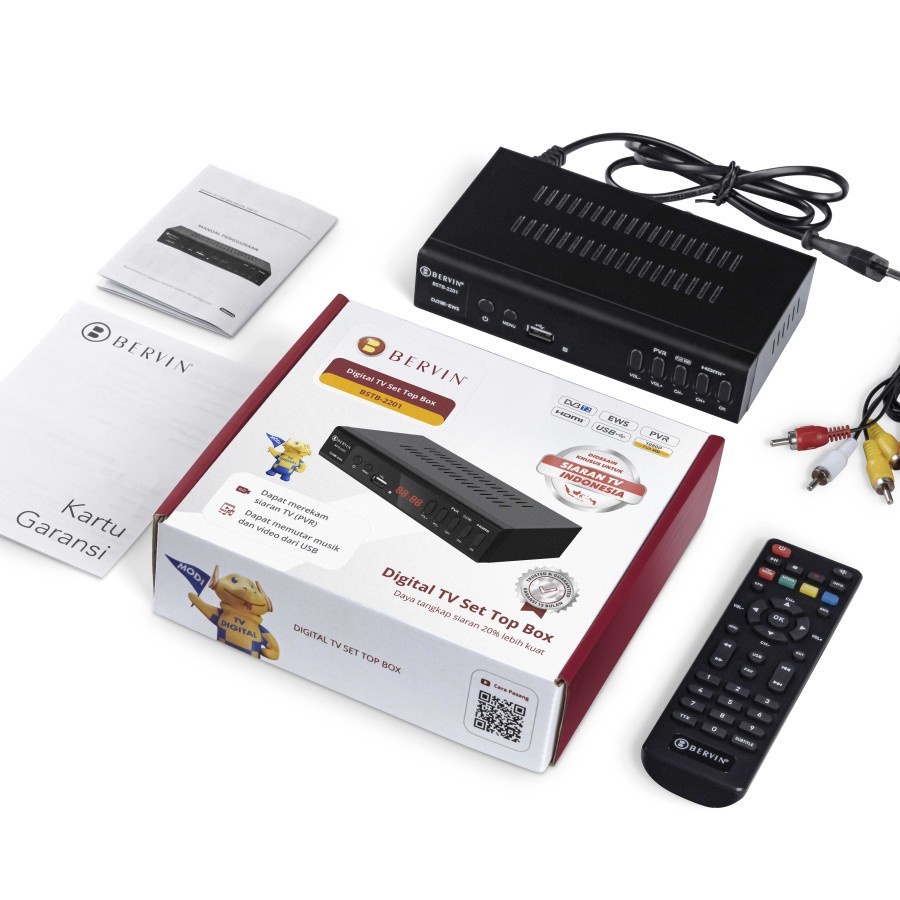 BERVIN Set Top Box TV DIGITAL DVB-T2 BSTB-2201