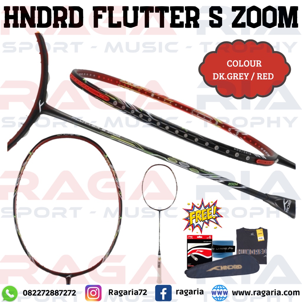Raket Badminton HUNDRED HNDRD Flutter S Zoom
