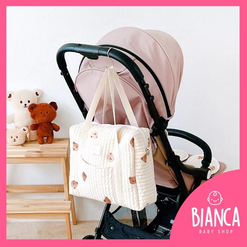 BIANCA - BEAR SERIES Tas Diaper Bag Bear Series / Tas Perlengkapan Bayi Popok Susu