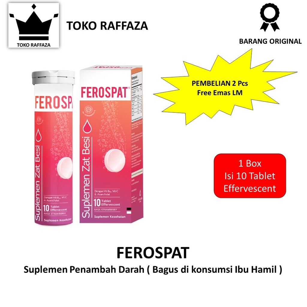 Jual Ferospat Effervescent Untuk Anemia Penambah Darah Shopee Indonesia