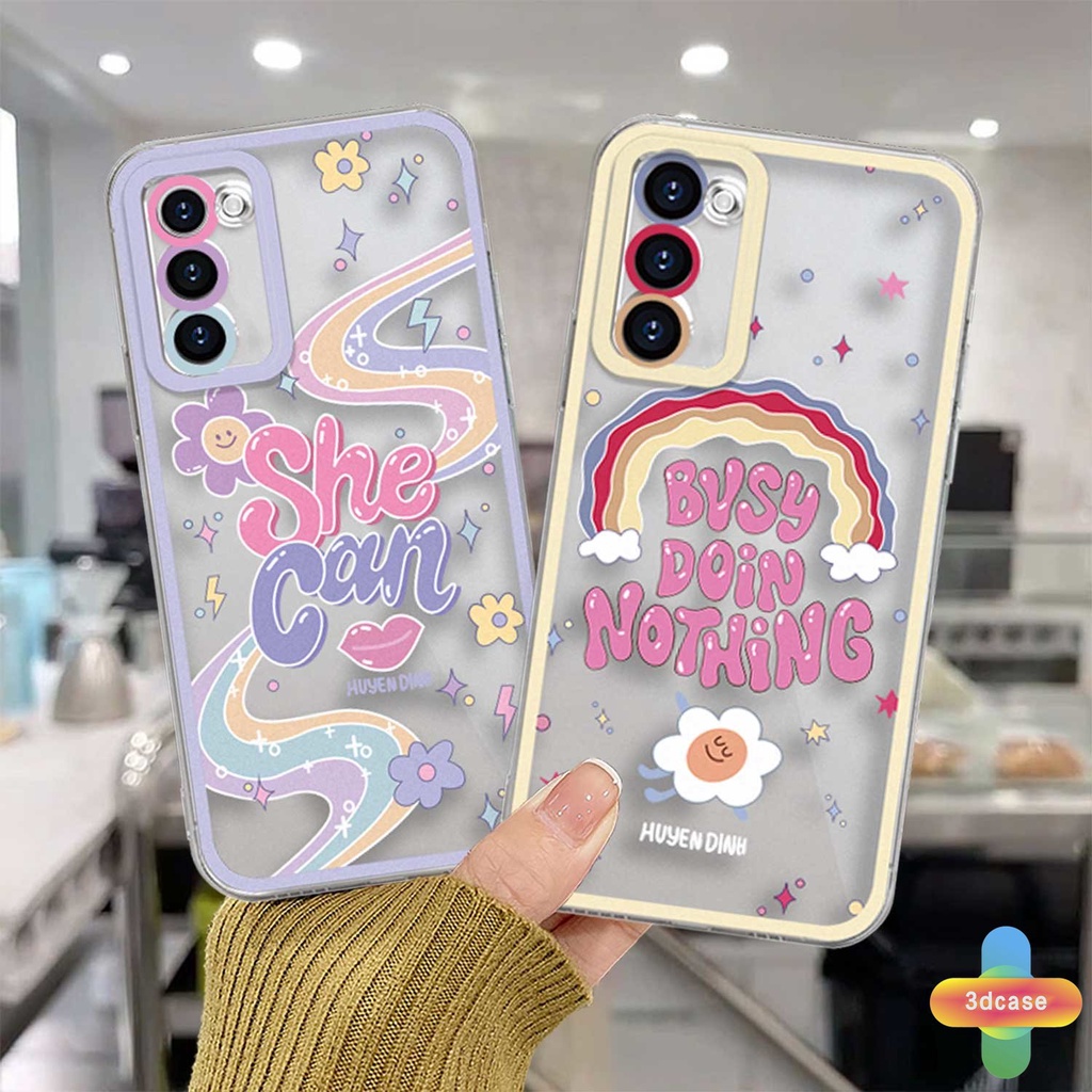 Soft Case TPU Motif Pelangi Untuk Samsung A52 A13 A32 A12 A03 A51 A03S A23 A10S A50 A20S J7 Prime A02S A20 A50S A10 A30S A52S A30 M12 M01S A125 A13 Life F12 M10S M40S A515F A207F M02S A025 F02S