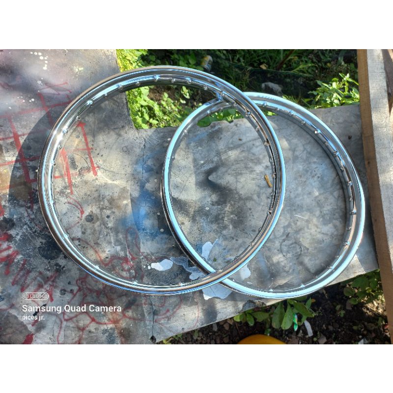 velg besi chrome ring 18 ukuran 140 & 160