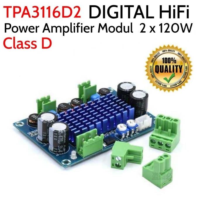 Audio Amplifier Class D TPA3116D2 TPA3116 120W x 2 Hi Power Amplifier
