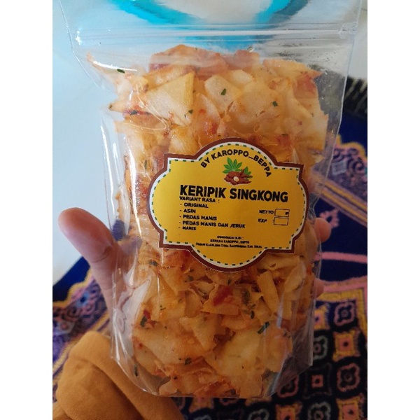 

Kripik Singkong Pedas Manis daun jeruk