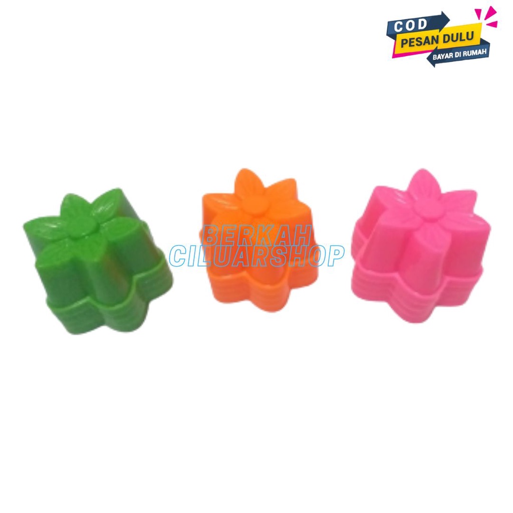 12pcs Cetakan Kue Putu Ayu Bunga Tulip / Cetakan Putri Ayu / Cetakan Agar Puding Jelly Tulip Plastik