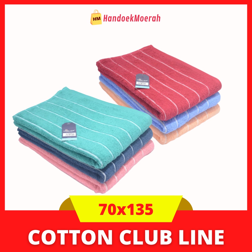 Handuk Mandi Dewasa Terry Palmer Murah / Towel Cotton Club Motif Line 70 x135