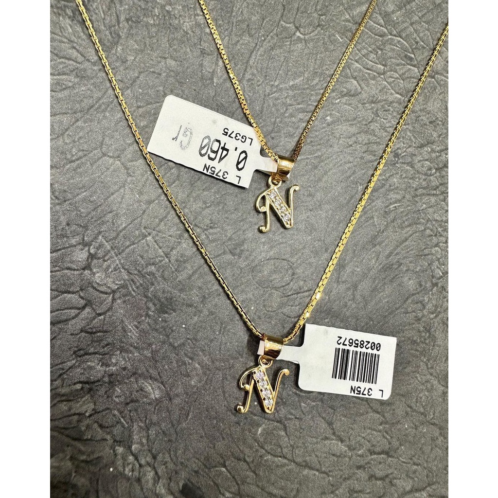 New Liontin huruf N kadar 375 %(8k)