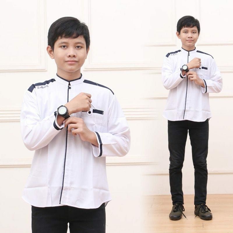 BAJU KOKO LENGAN PANJANG ANAK TANGGUNG MODEL TERBARU