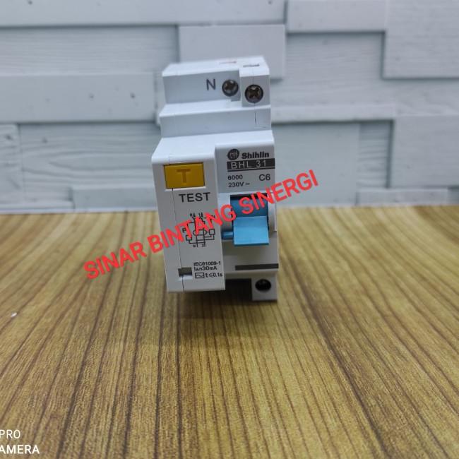 ELCB/RCCB SHIHLIN 1P+N 6A 30mA