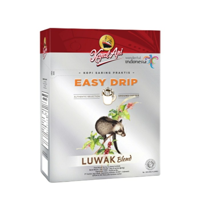 

KAPAL API LUWAK BLEND EASY DRIP COFFEE BOX (ISI 5 SACHET)