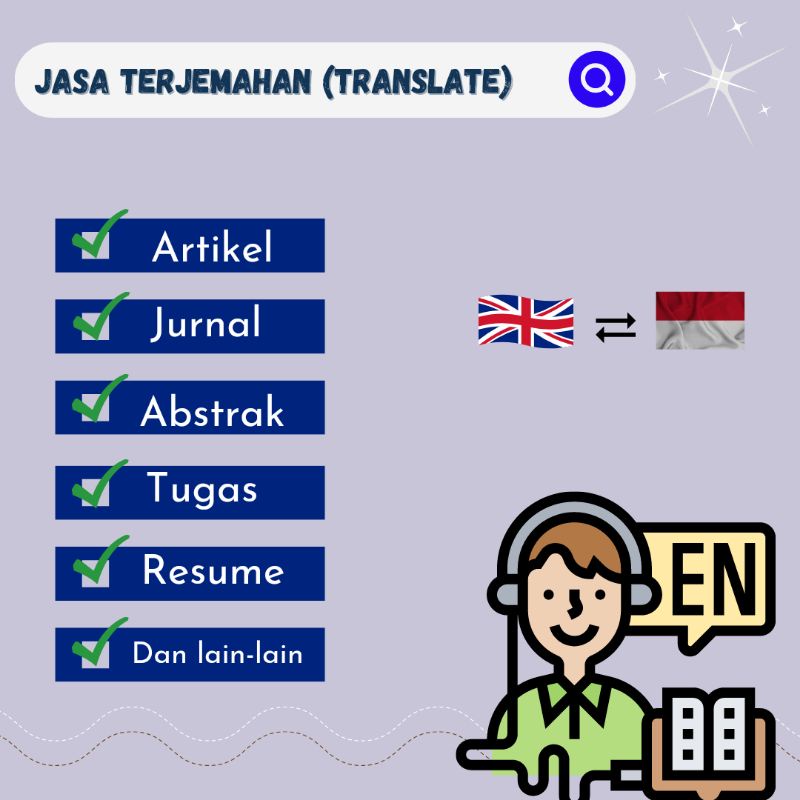 TRANSLATE FILE INDONESIA - INGGRIS  | TERJEMAHAN ENGLISH ABSTRAK ARTIKEL JURNAL CV CEPAT MURAH