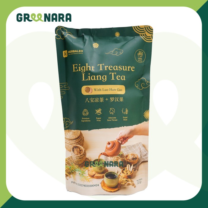 

BISA COD Eight Treasure Liang Tea with Luo Han Guo 120gr / Minuman Panas Dalam /TEH DIET/TEH