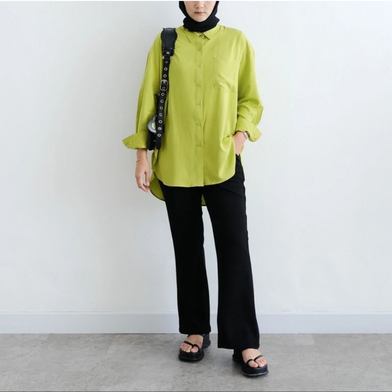 Riley shirt by Cottonary (LIME)
