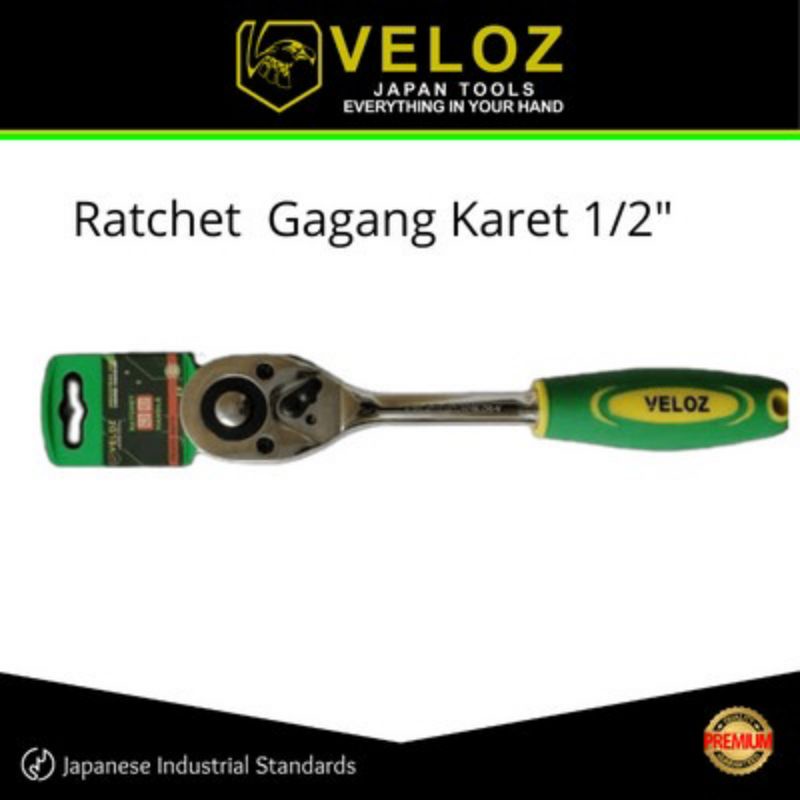 Stang rachet kunci mata sock 1/2&quot; heavy duty Veloz Japan quality