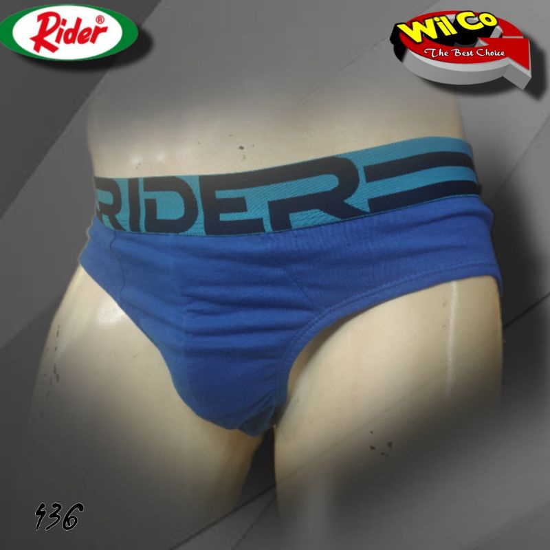 K436T - (HARGA PER 3 Pcs) CELANA DALAM SEGITIGA PRIA RIDER SPORT SIZE M -XXL