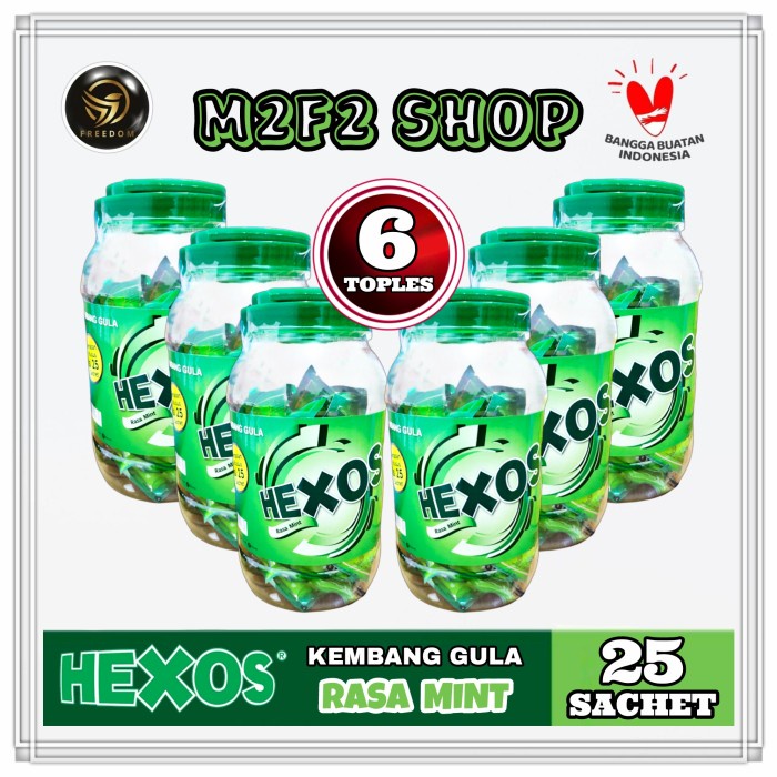 

Permen Hexos Mint Jar | Toples isi 25 Sachet - 312,5 gr (Kemasan 6 Pcs)