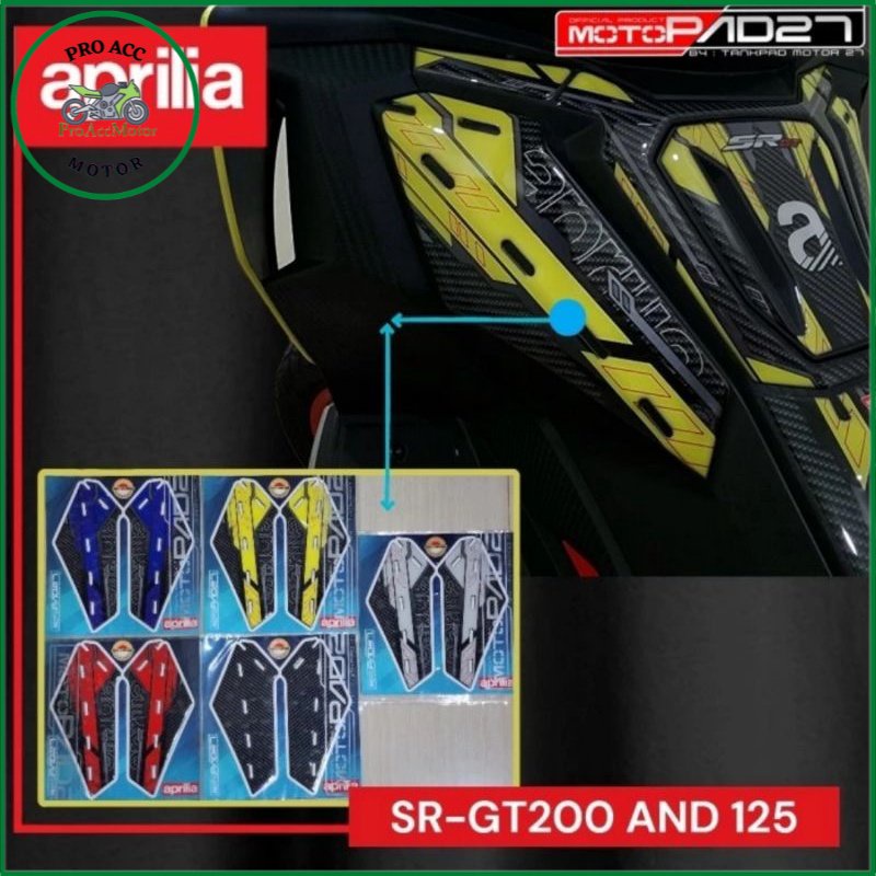 Stiker Wingpad Aprilia SR GT200 Stiker Resin Wingpad Aprilia SR GT200 (proaccmotor)