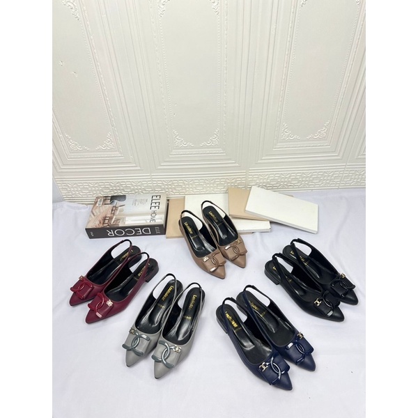 LOUISDEAR sandal wanita bahan dove tapak tahu 2 cm