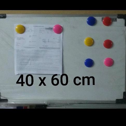 

Papan Tulis Whiteboard Magnet Gantung 40X60Cm