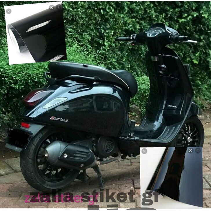 Stiker Skotlet Hitam GLOSSy Skotlet motor warna hitam glossy