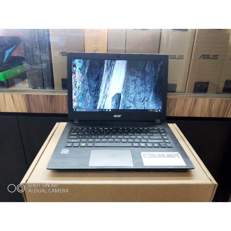 LAPTOP LEPTOP ACER RAM 4GB HDD 1 TB 14 INC SLIM WINDOWS10 ZOOM BARU DI PAKAI BEBERAPA BULAN