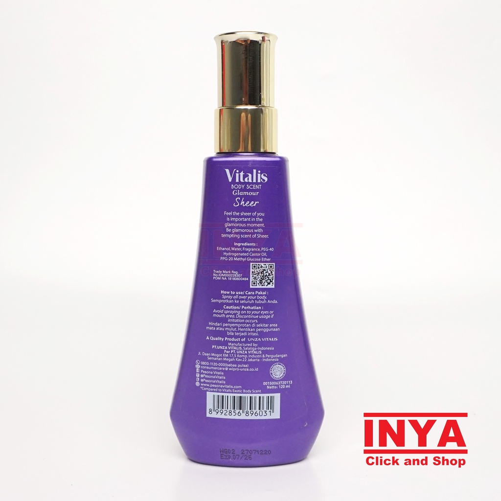 VITALIS GLAMOUR BODY SCENT SHEER 120ml - Parfum &amp; Cologne