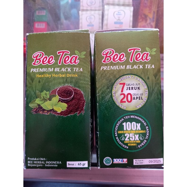 

BEETEA Teh hitam bulir organik premium 50ml dan 100ml