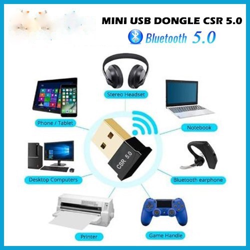 Bluetooth USB Dongle versi 5.0